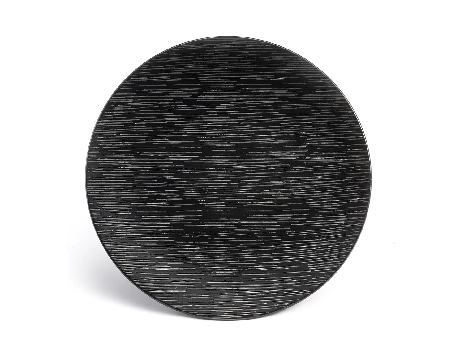 Magma Noir - Assiette de présentation 29 cm (lot de 6)