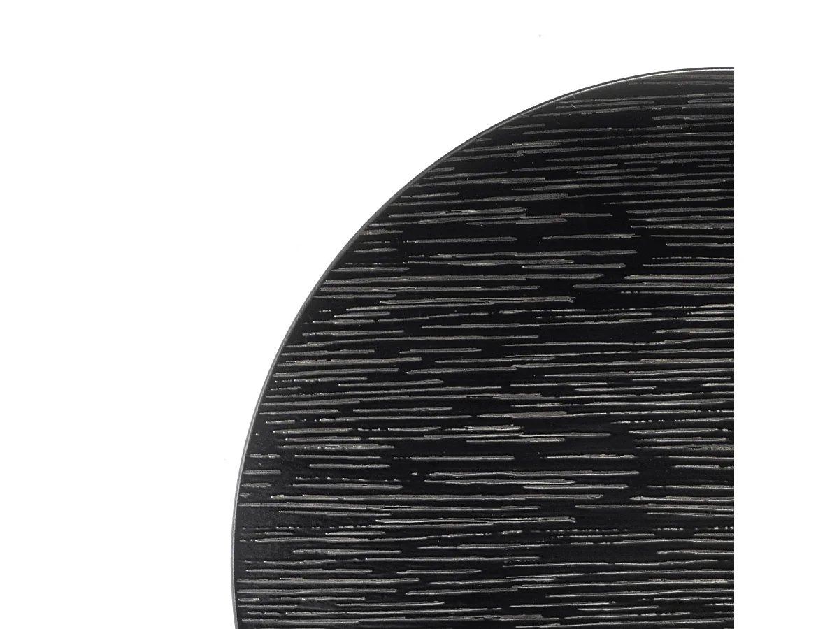Magma Noir - Assiette de présentation 29 cm (lot de 6)