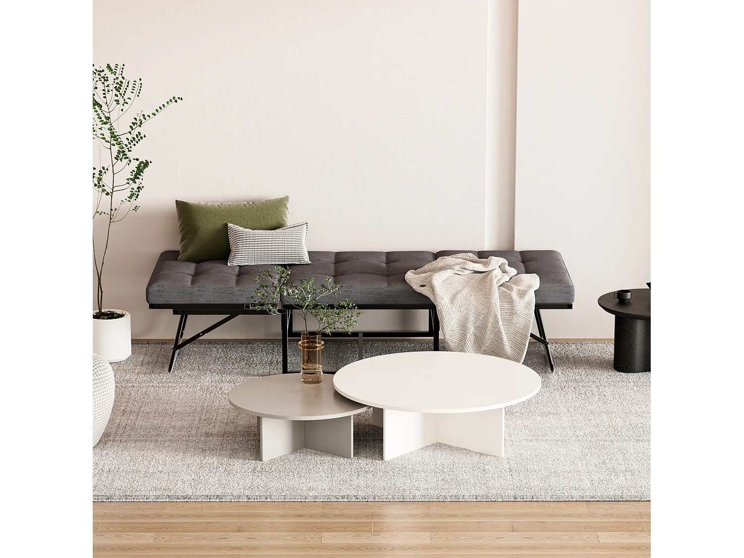 Lit Pliant 76x197 CM, Canapé-lit 1 Personne pour Adult，Dossier réglable sur 5 Positions, Aucun Assemblage requis