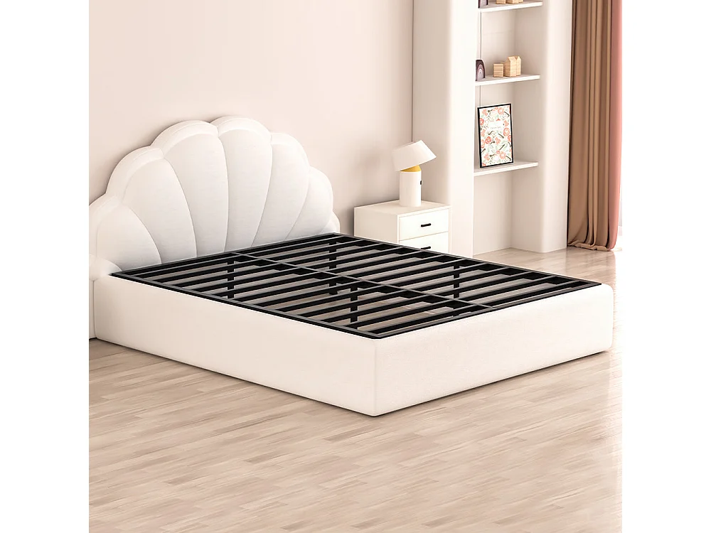 Lit en Métal 160x200cm, Noir