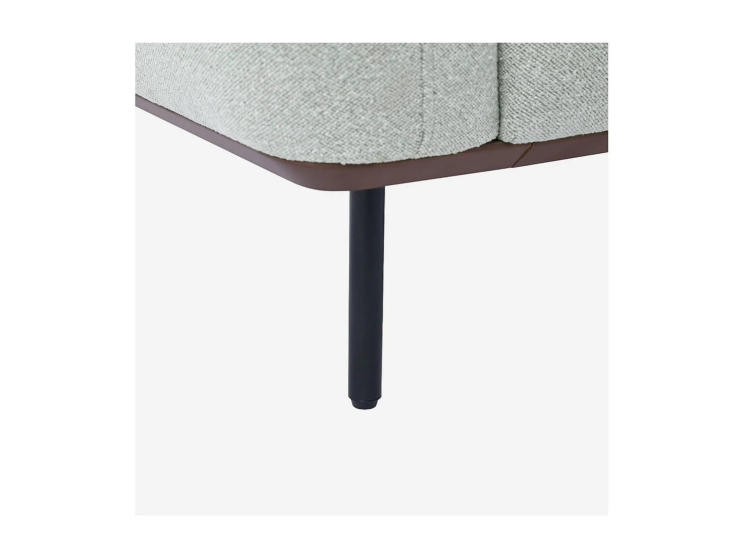 Habitat - Fauteuil en tissu et métal - Gris mélangé - Larimar