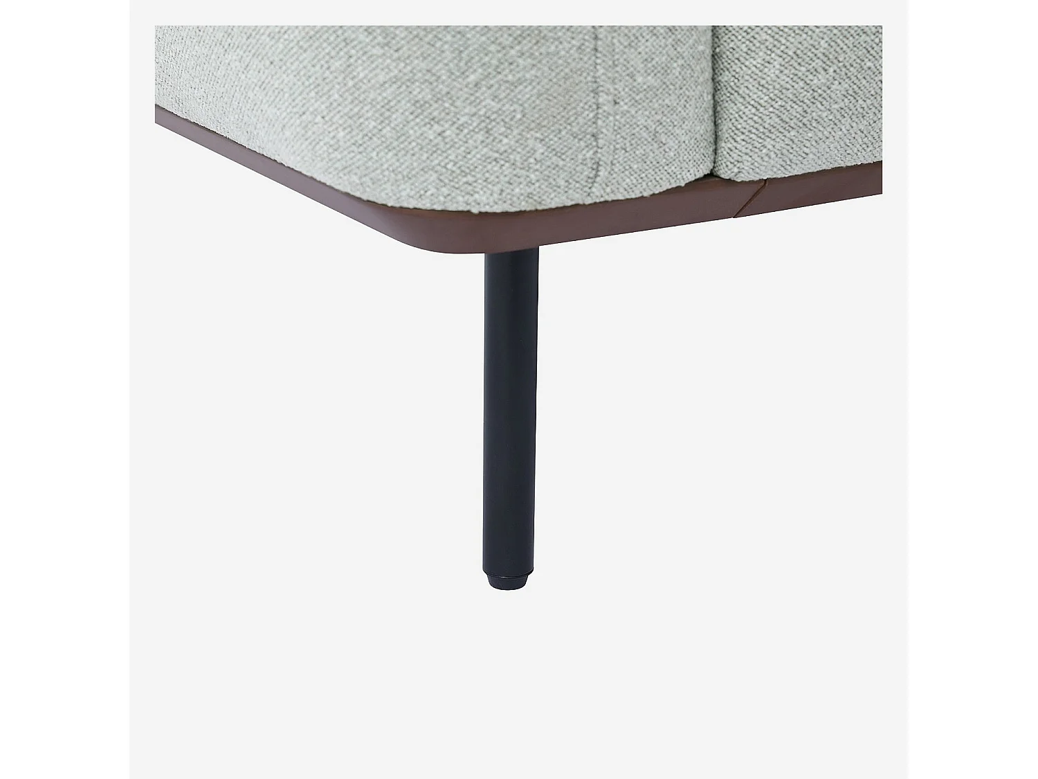 Habitat - Fauteuil en tissu et métal noir - Gris mélangé - Larimar