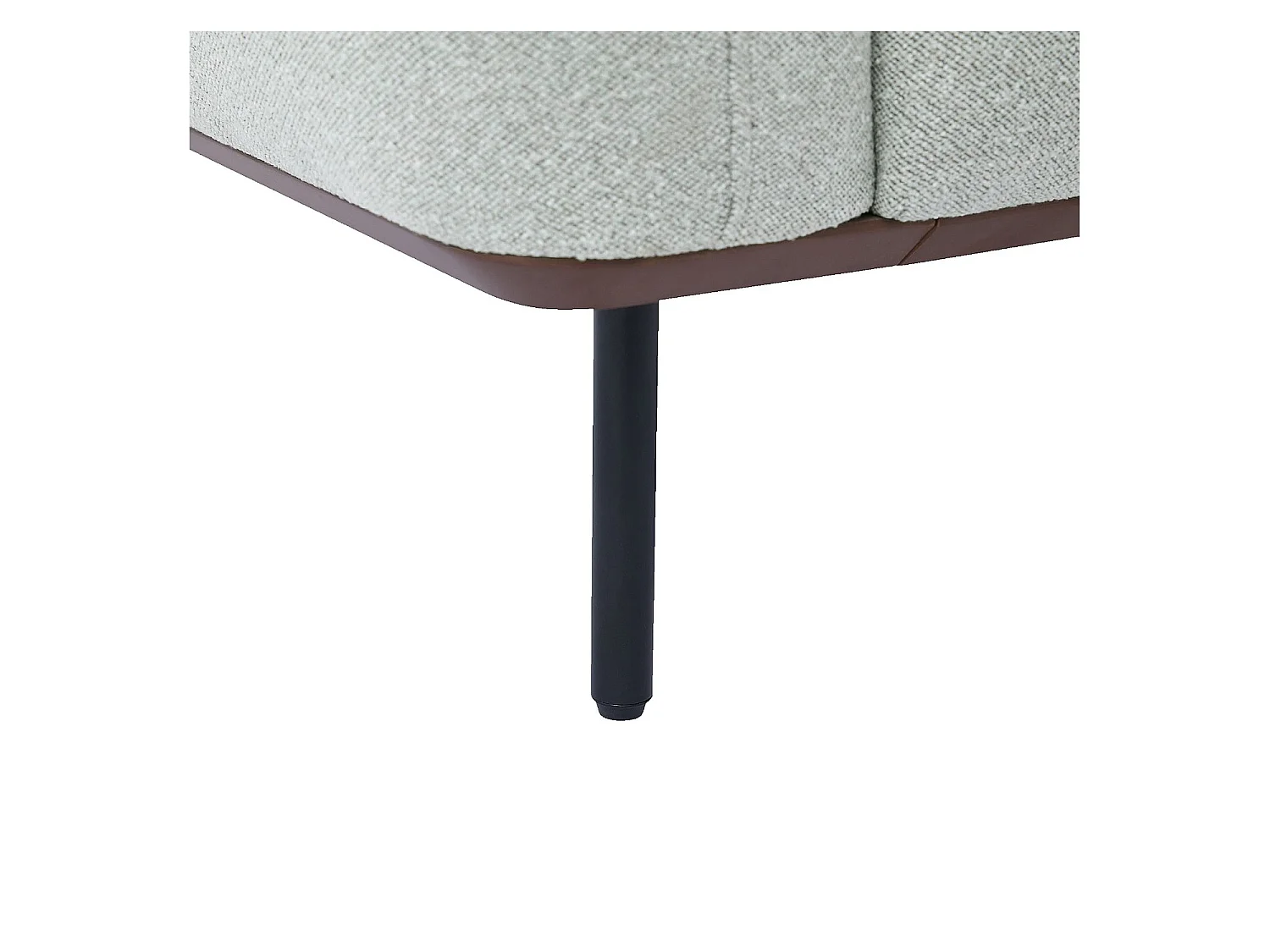 Habitat - Fauteuil en tissu et métal noir - Gris mélangé - Larimar