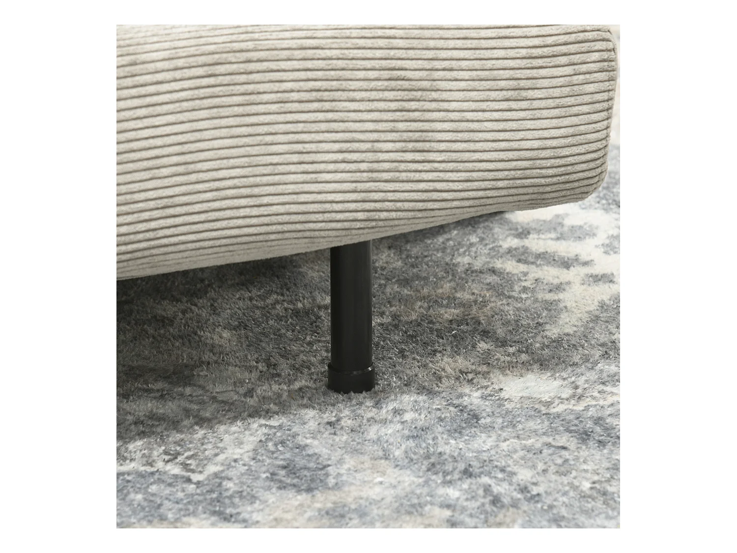 Canapé-lit avec fonction de lit, dossier réglable, tissu imitation velours, gris (141x90x81 cm)