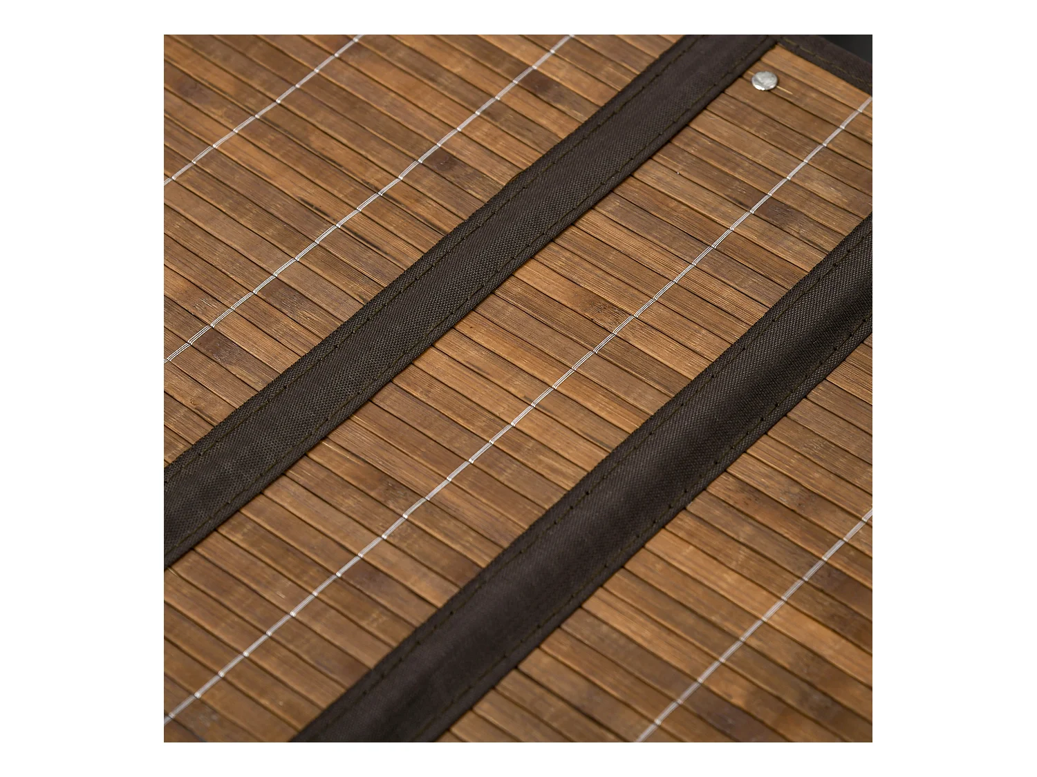 Panier à linge 100L avec couvercle et poignées, tri de linge avec 2 sacs, bambou, brun (62.5x37x60.5 cm)