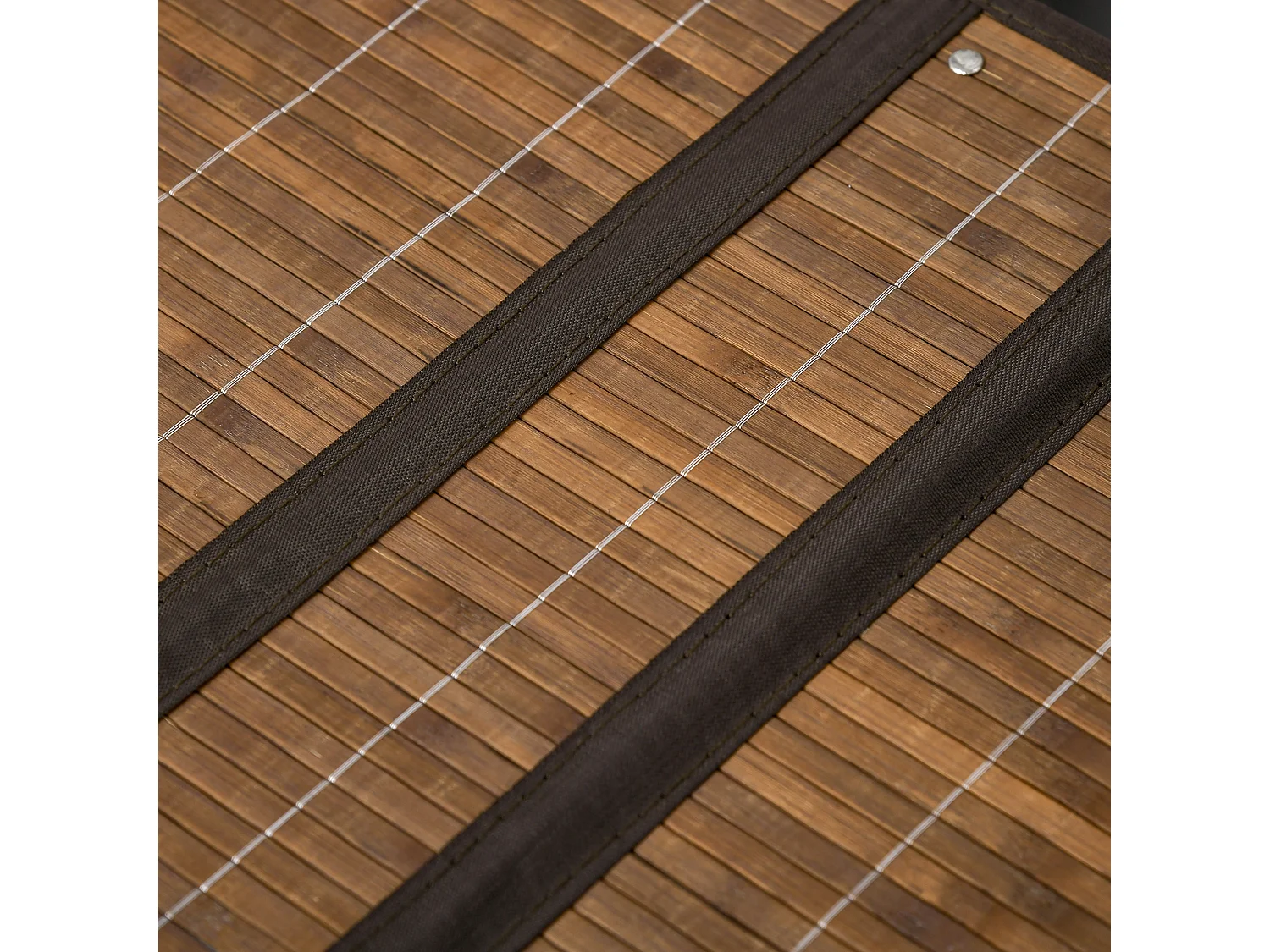 100L Wäschekorb mit Deckel und Griffen, Wäschesortierer mit 2 Beuteln, Bambus, Braun (62,5x37x60,5 cm)