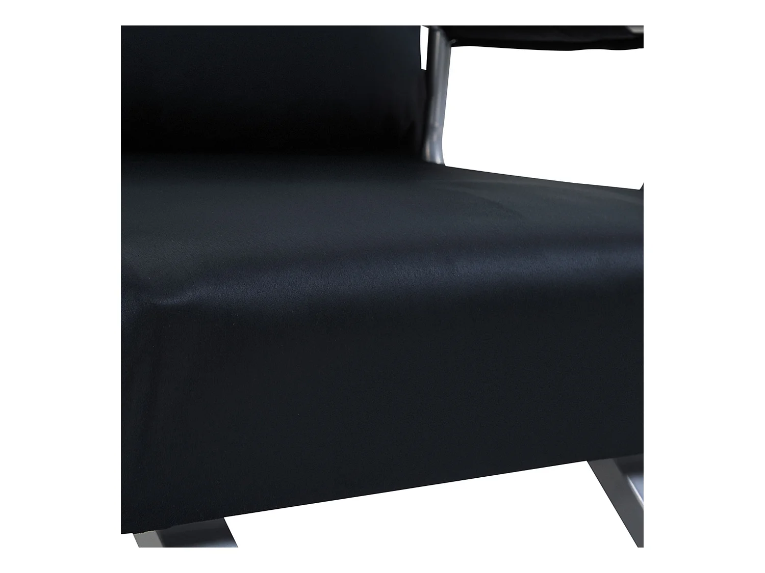 Canapé-lit 2 en 1, dossier réglable, housse amovible, polyester, noir (65x69x80cm)