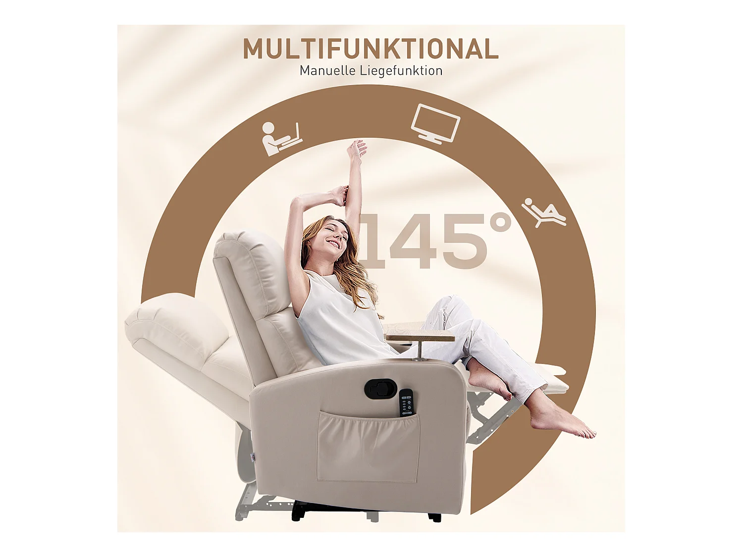 Meuble TV à portes sculptées, design moderne, MDF, noir et doré, avec 2 tiroirs et 2 compartiments (175x40x45 cm)