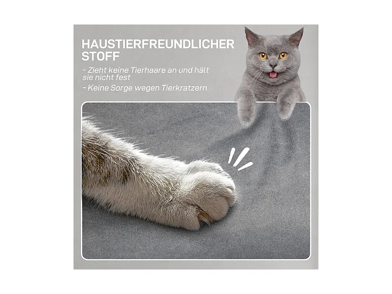 Fauteuil électrique, fonction mémoire, tissu imitation velours, gris (80x83x104 cm)