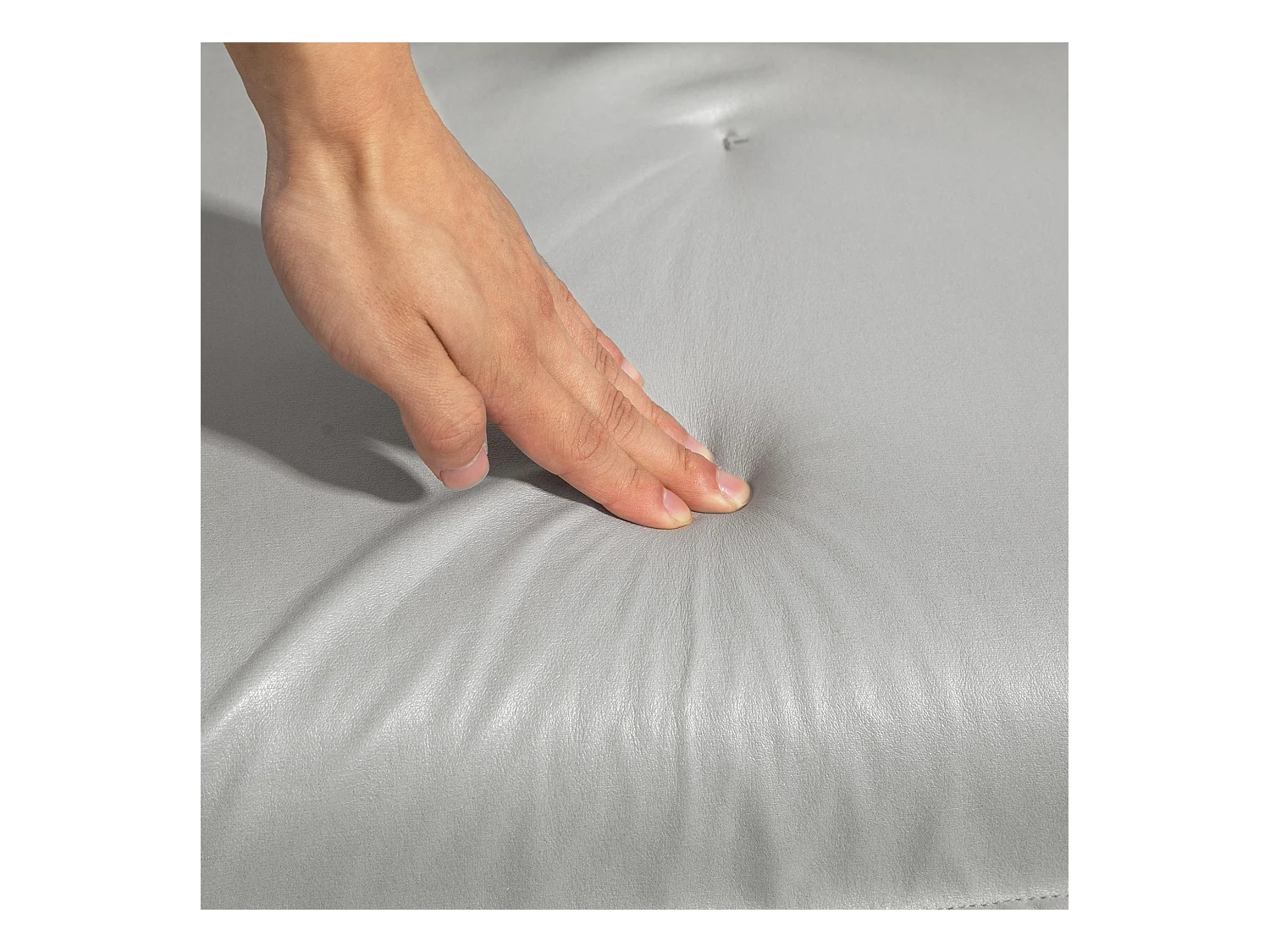 Fauteuil 2-en-1 avec dossier réglable, tissu en microfibre, jaune (75x68x78 cm)