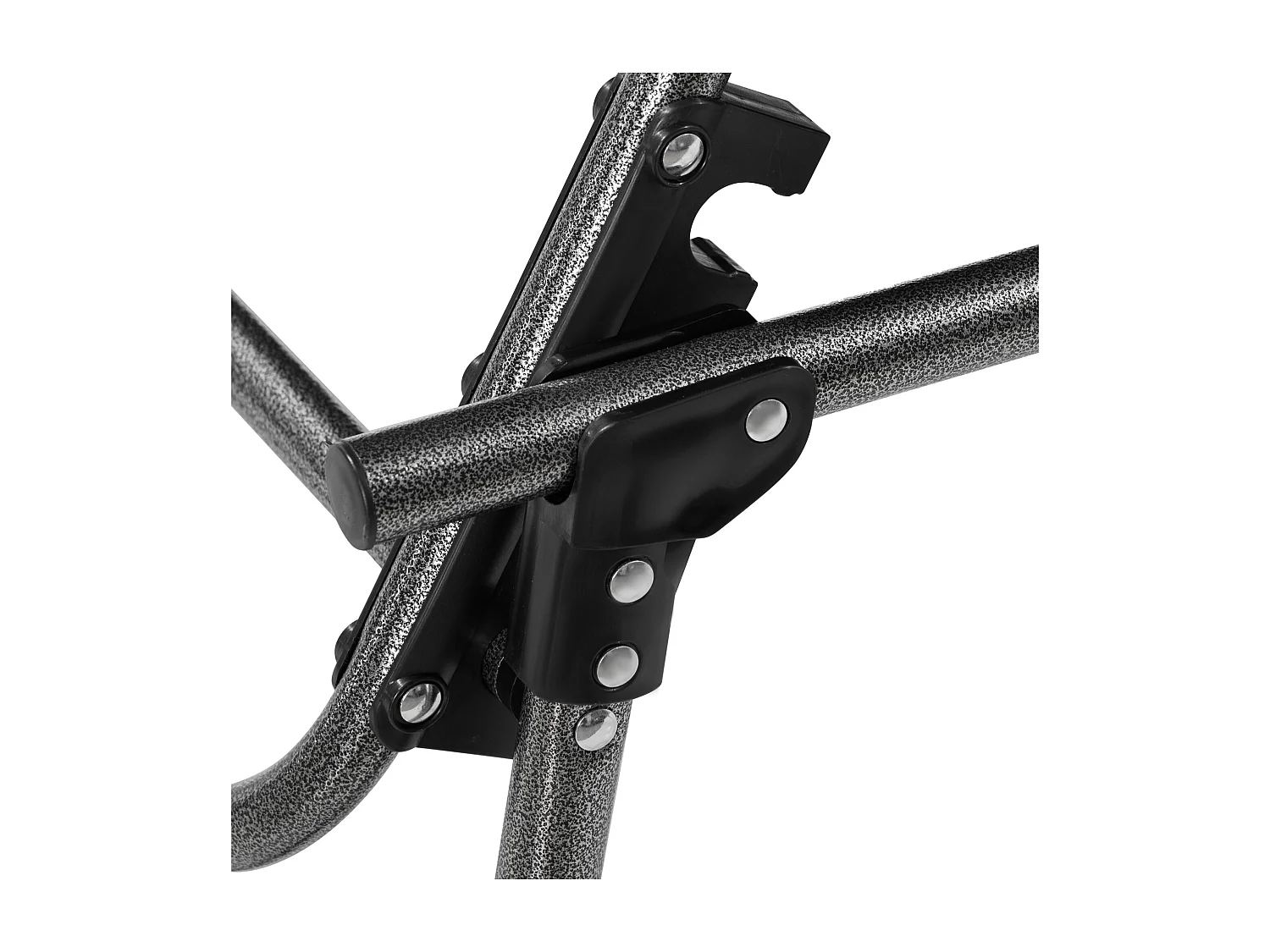 Chaise longue pliable avec coussin, 5 positions réglables, acier, tissu Oxford, noir (188x57x30 cm)