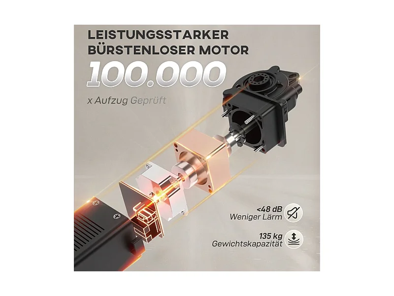 fauteuil électrique avec fonction mémoire, tissu résistant aux animaux, crème (83x80x104 cm)