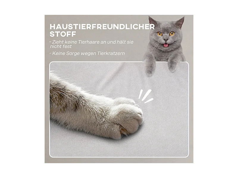 fauteuil électrique avec fonction mémoire, tissu résistant aux animaux, crème (83x80x104 cm)