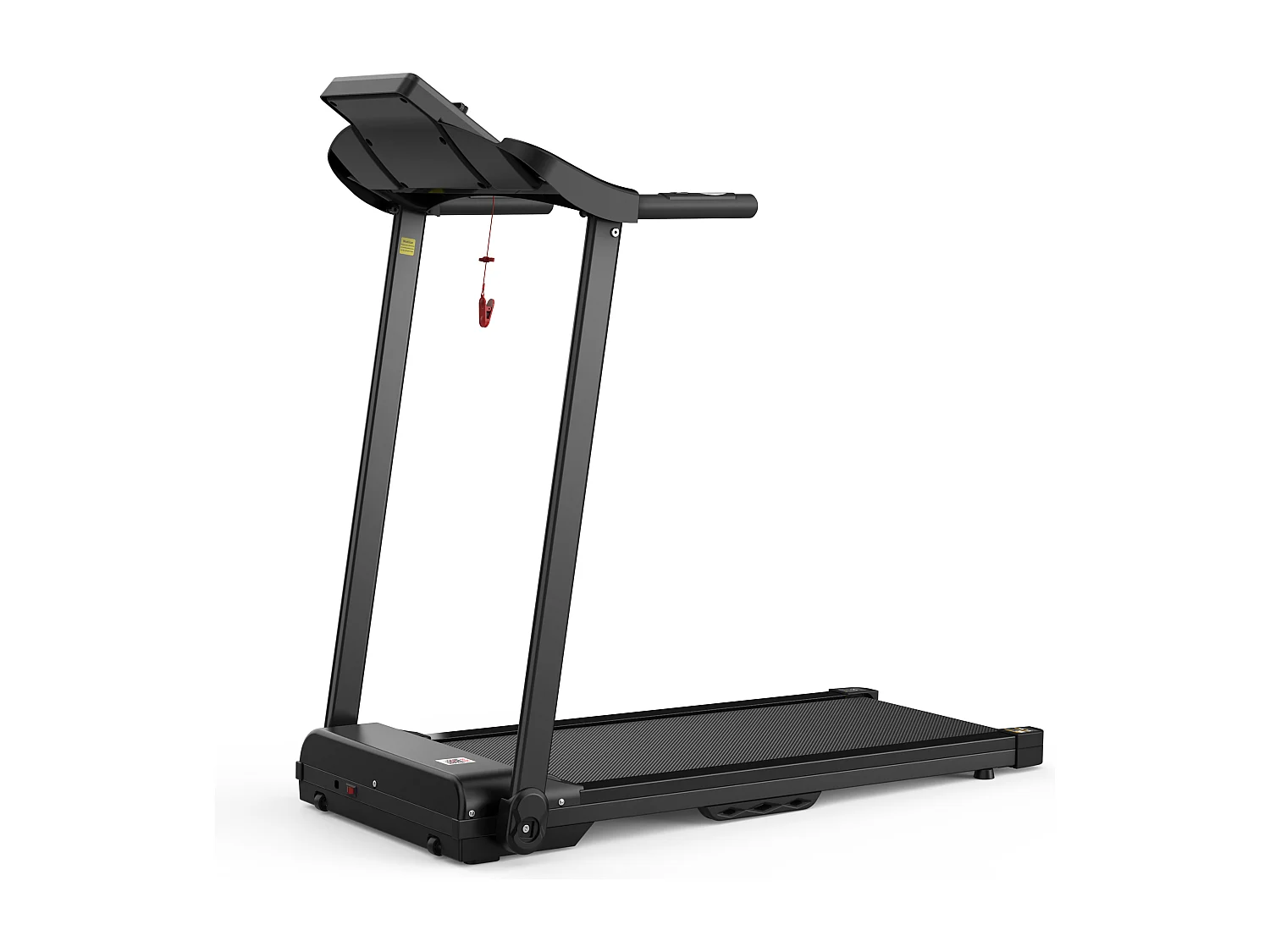 Tapis roulant pieghevole 2 in 1 per ufficio e casa, con display LED, supporto per tablet, velocità fino a 12 km/h (121x63x104 cm)