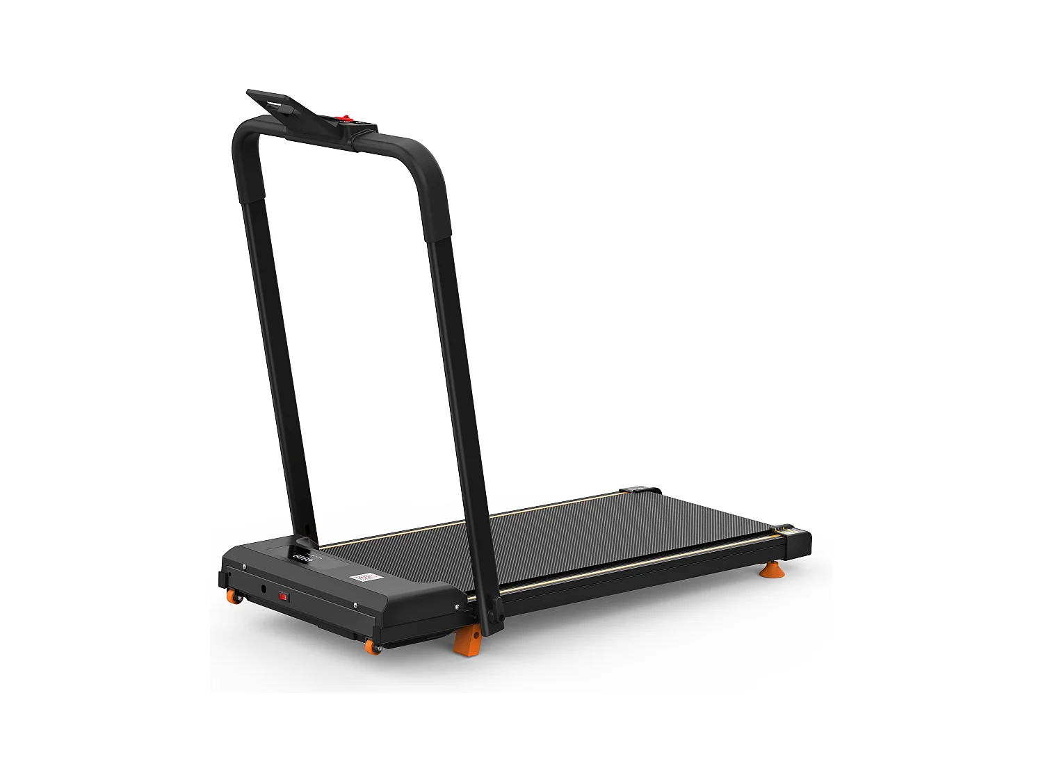 Tapis de course pliable 3-en-1 pour bureau à domicile, avec écran LED, application et capacité 120KG (116x60x10.5 cm)