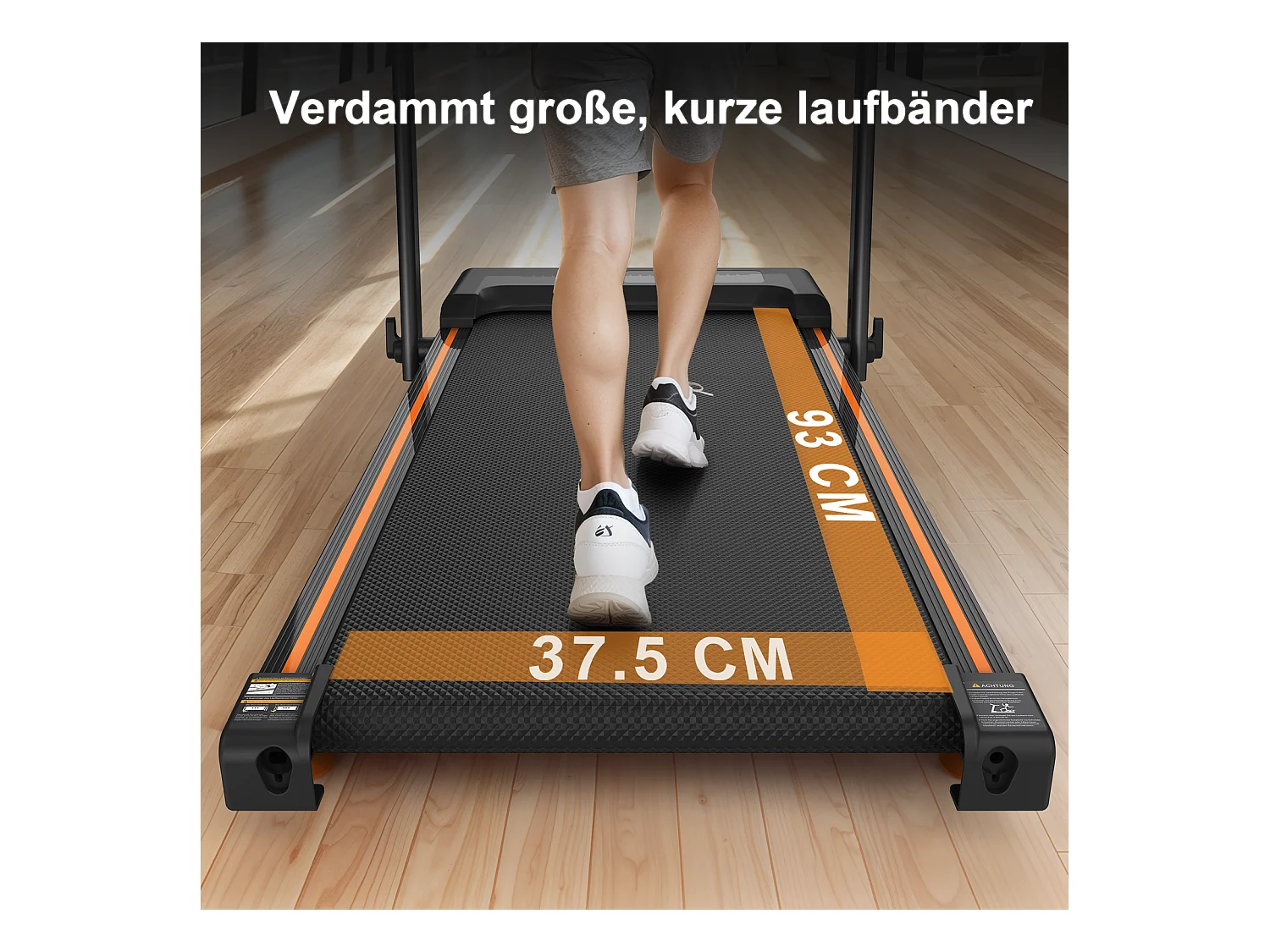 Tapis de course pliable 3-en-1 pour bureau à domicile, avec écran LED, application et capacité 120KG (116x60x10.5 cm)