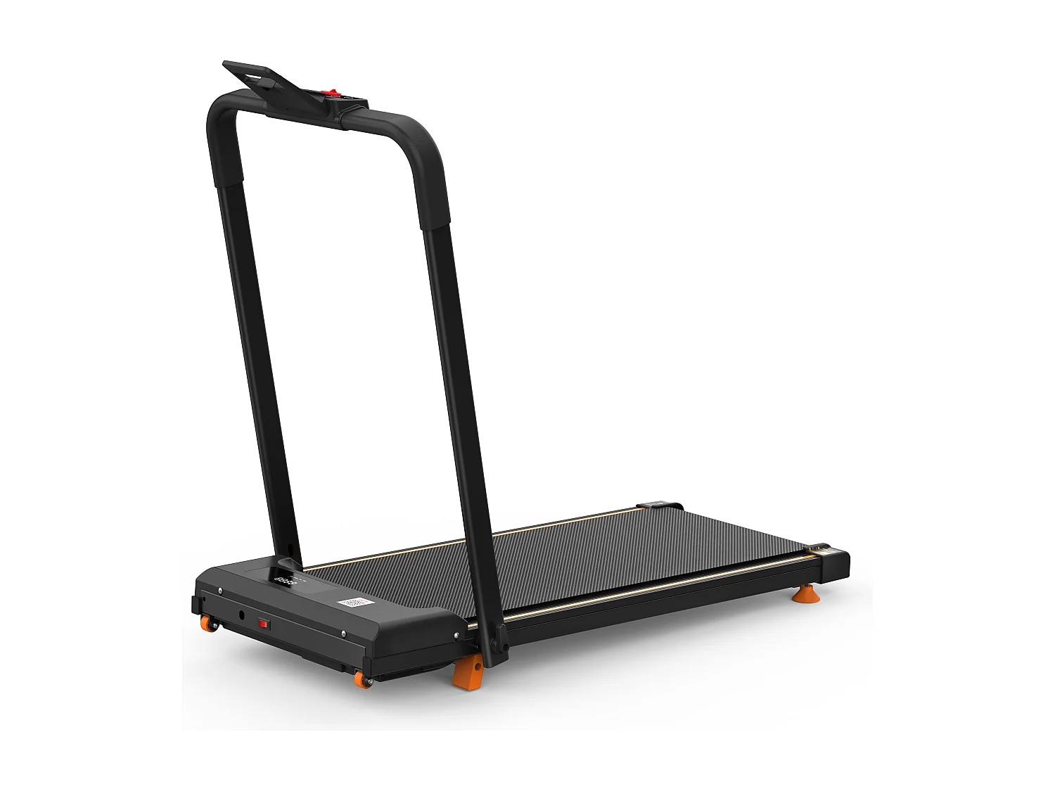 Tapis de course pliable 3-en-1 pour bureau à domicile, avec écran LED, application et capacité 120KG (116x60x10.5 cm)