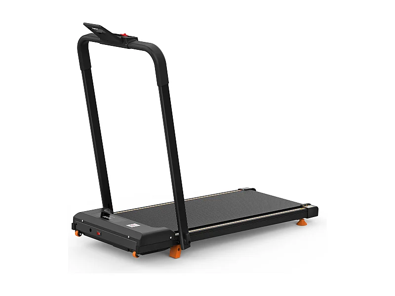 Tapis de course pliable 3-en-1 pour bureau à domicile, avec écran LED, application et capacité 120KG (116x60x10.5 cm)