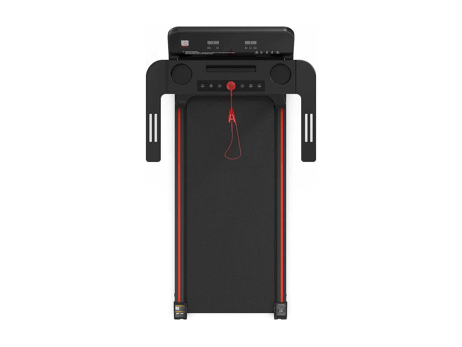 Tapis de course pliable pour maison et bureau, avec écran LED et app, 2 en 1, capacité 120KG (116x60x10.5 cm)