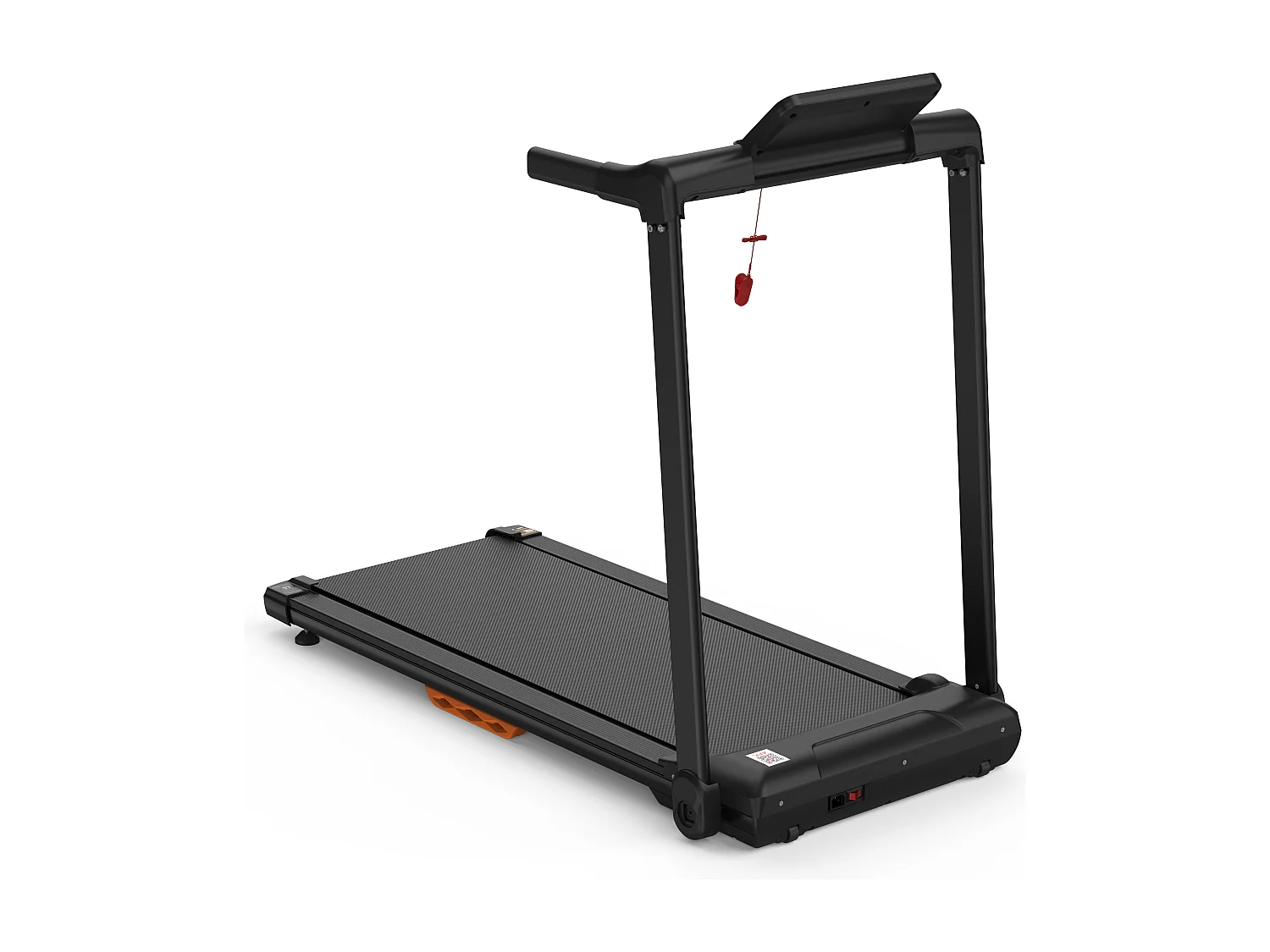 Tapis de course pliable pour maison, vitesse jusqu’à 12 km/h, acier, noir (124x64x107cm)