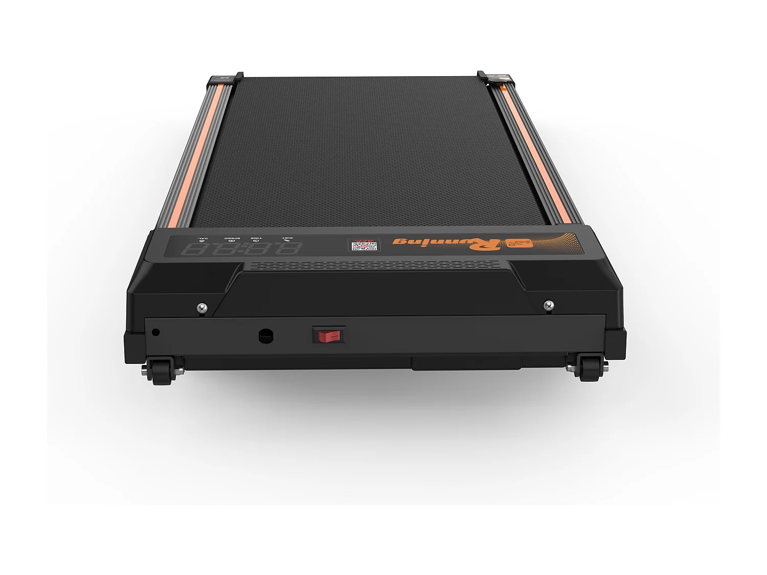 Tapis de course pour bureau à domicile, compact et portable, 2 en 1, avec écran LED, pour marche, course et jogging, capacité 120KG (111x49x10.5 cm)