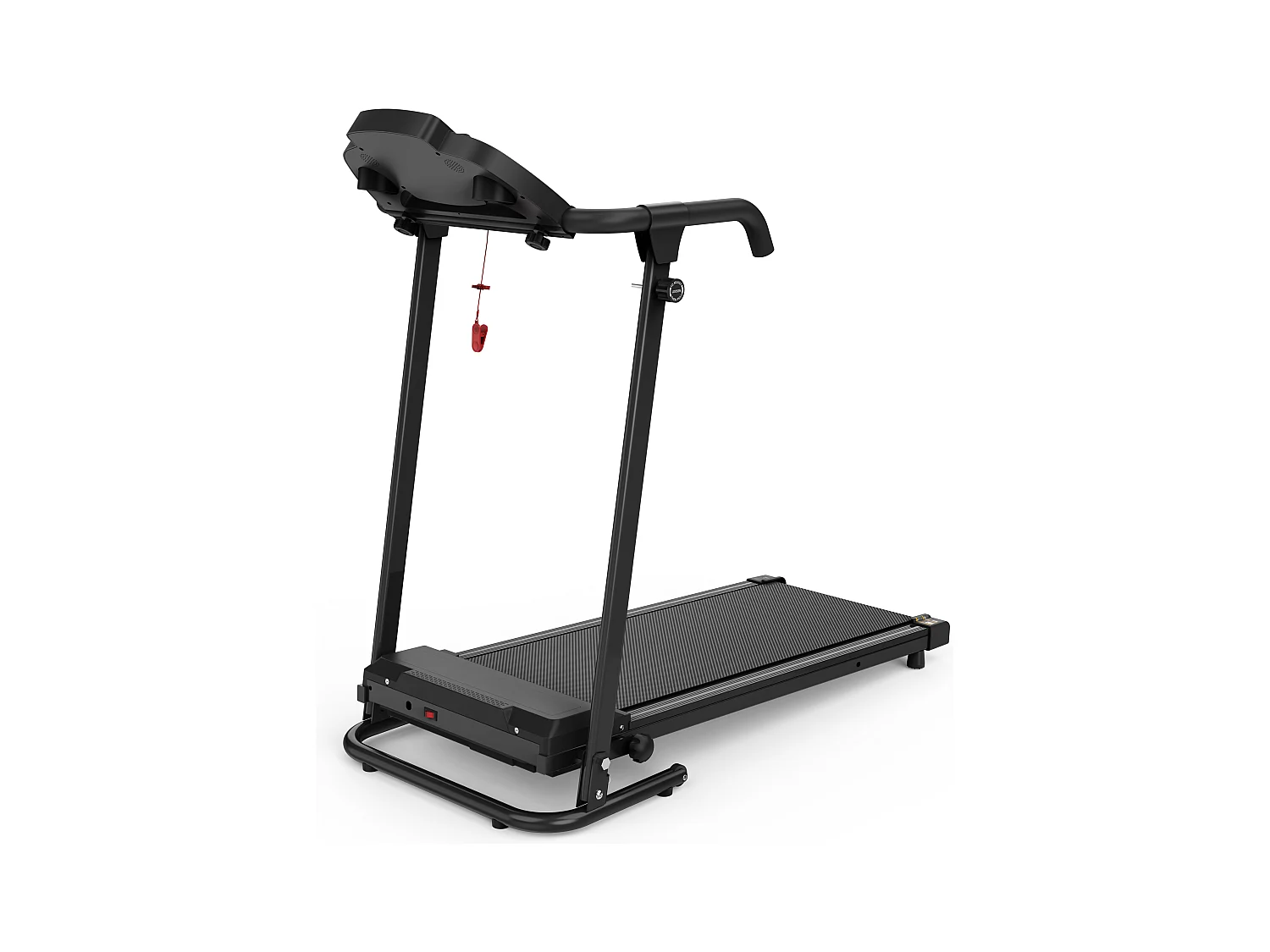 Tapis de course 2-en-1 pliable, avec 12 modes, LED et application, jusqu'à 12 km/h, 120 kg (121x63x107 cm)