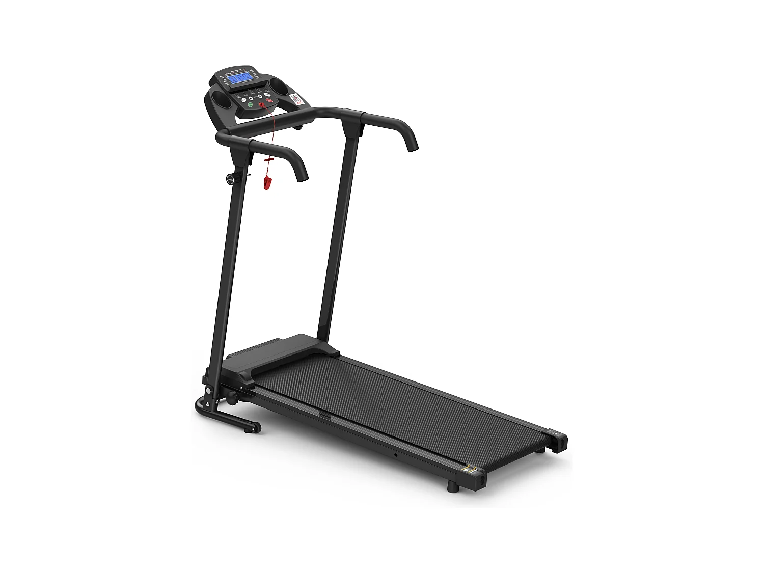 Tapis de course 2-en-1 pliable, avec 12 modes, LED et application, jusqu'à 12 km/h, 120 kg (121x63x107 cm)