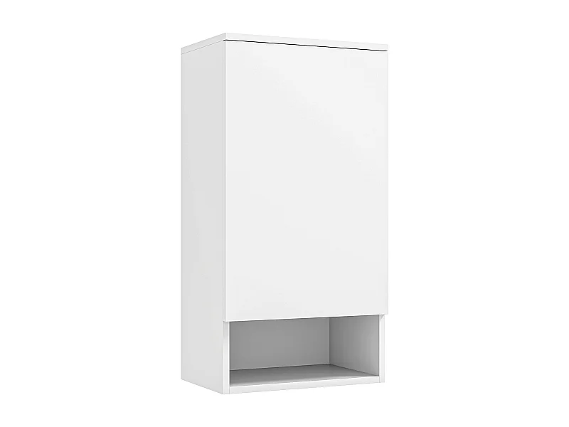 Wandkast met deuren, verstelbare planken, wit (40x27x77 cm)