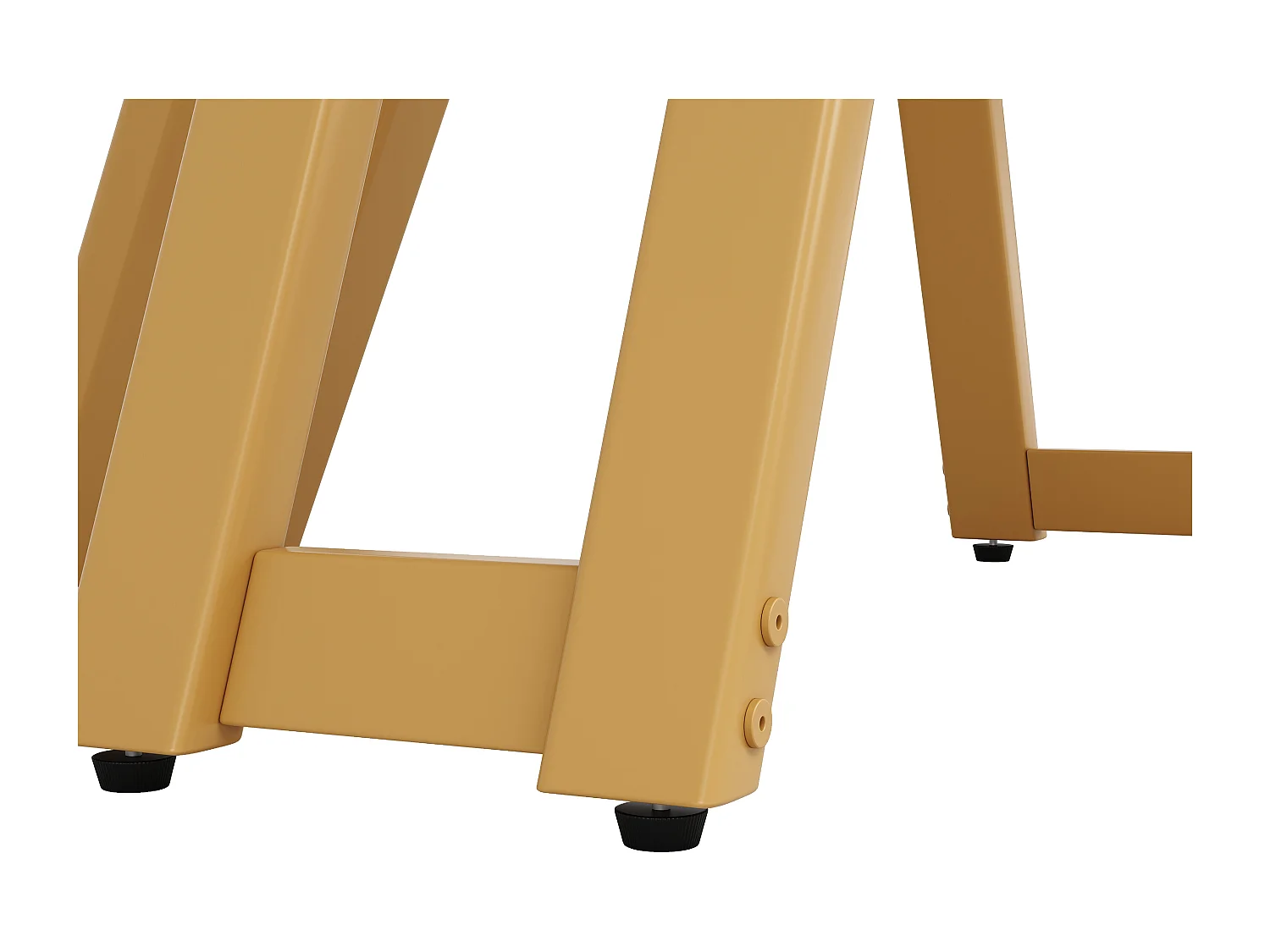 Table ronde pour salle à manger, pieds métalliques dorés, plateau MDF imitation marbre, (100x100x76 cm)