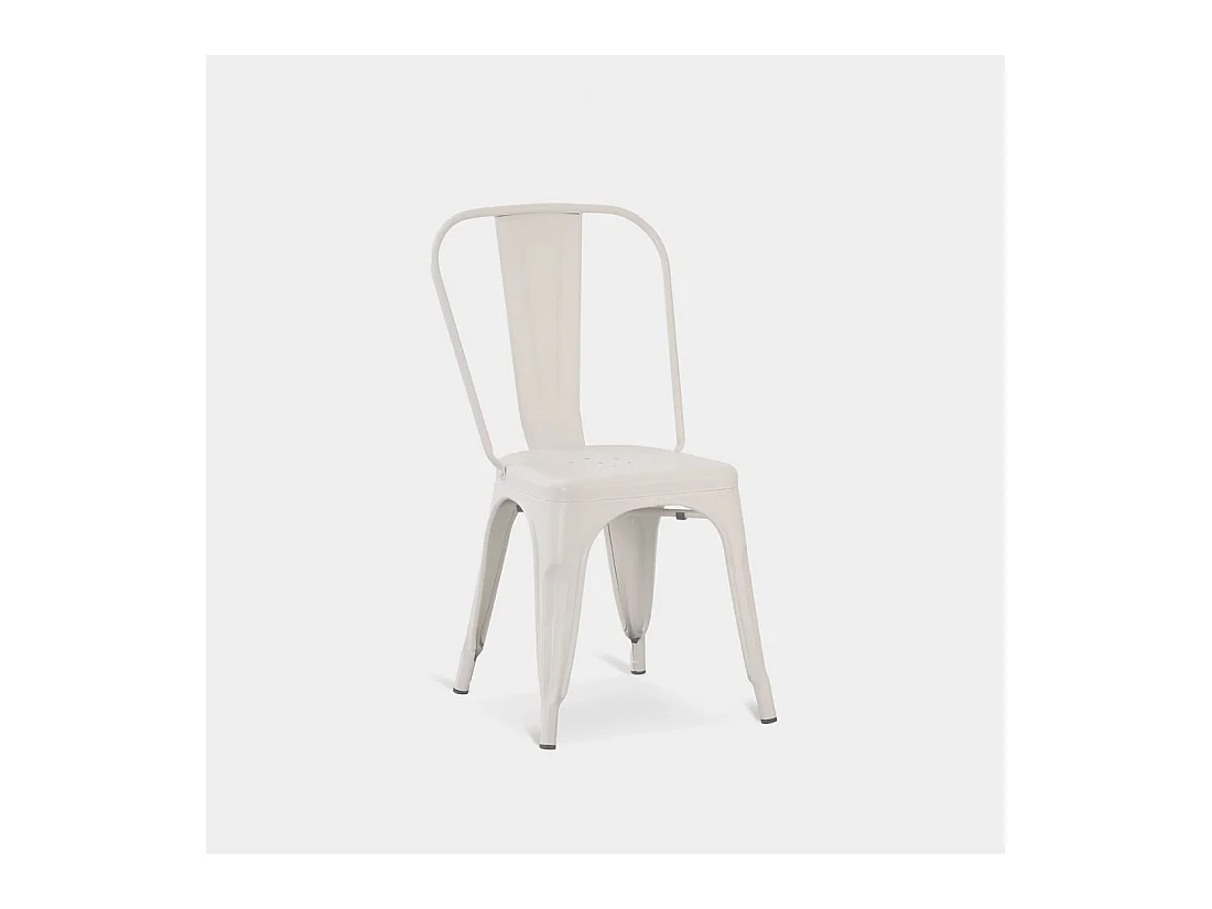 Chaise d'extérieur en métal beige 46x85 cm-Hjorts