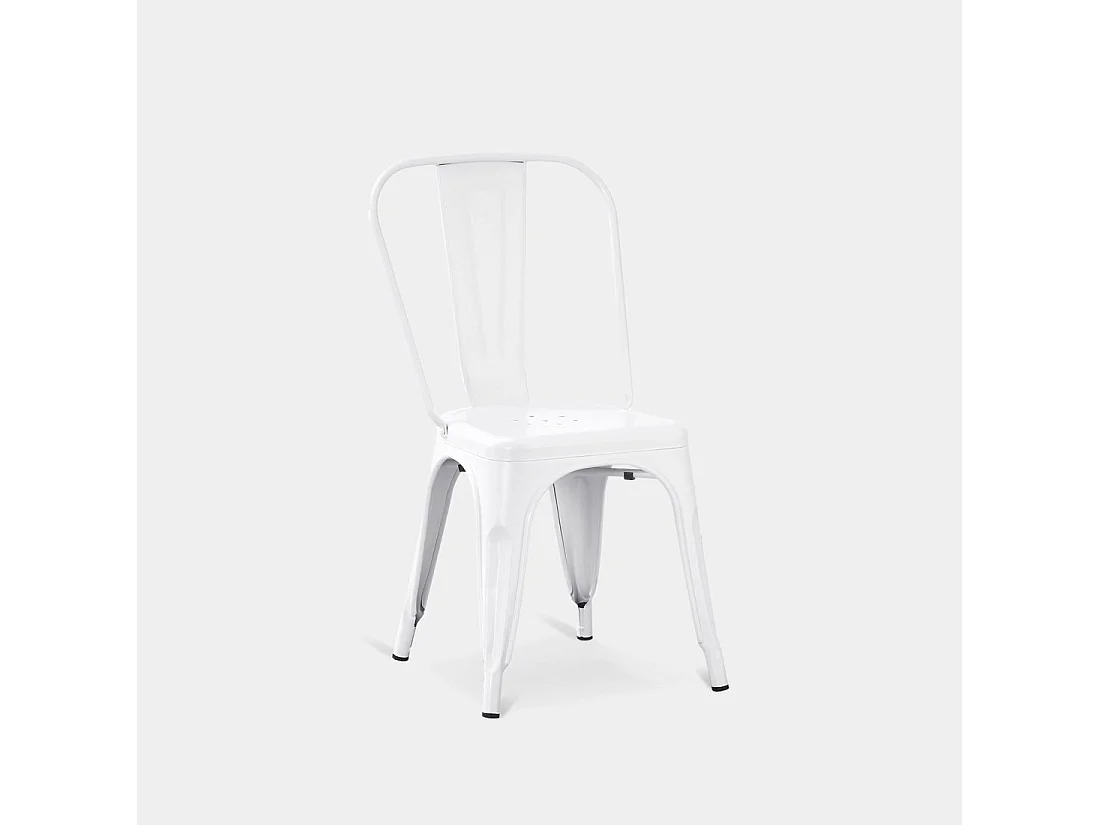 Silla de jardín de Metal Blanco 85 x 46- Hjorts