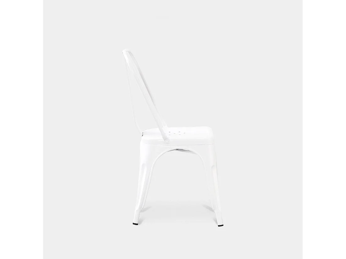 Silla de jardín de Metal Blanco 85 x 46- Hjorts