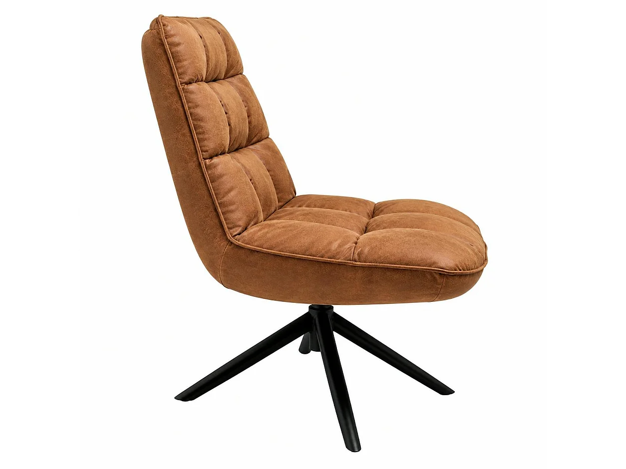 Fauteuil pivotant camel - confort salon KERALA