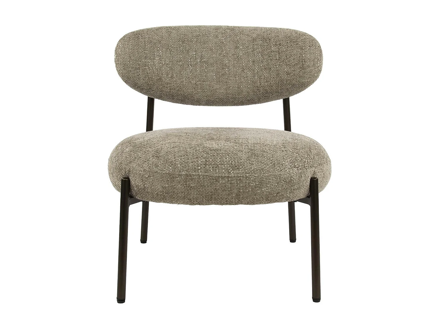 Fauteuil de salon confortable – tissu chenille sable CREEK