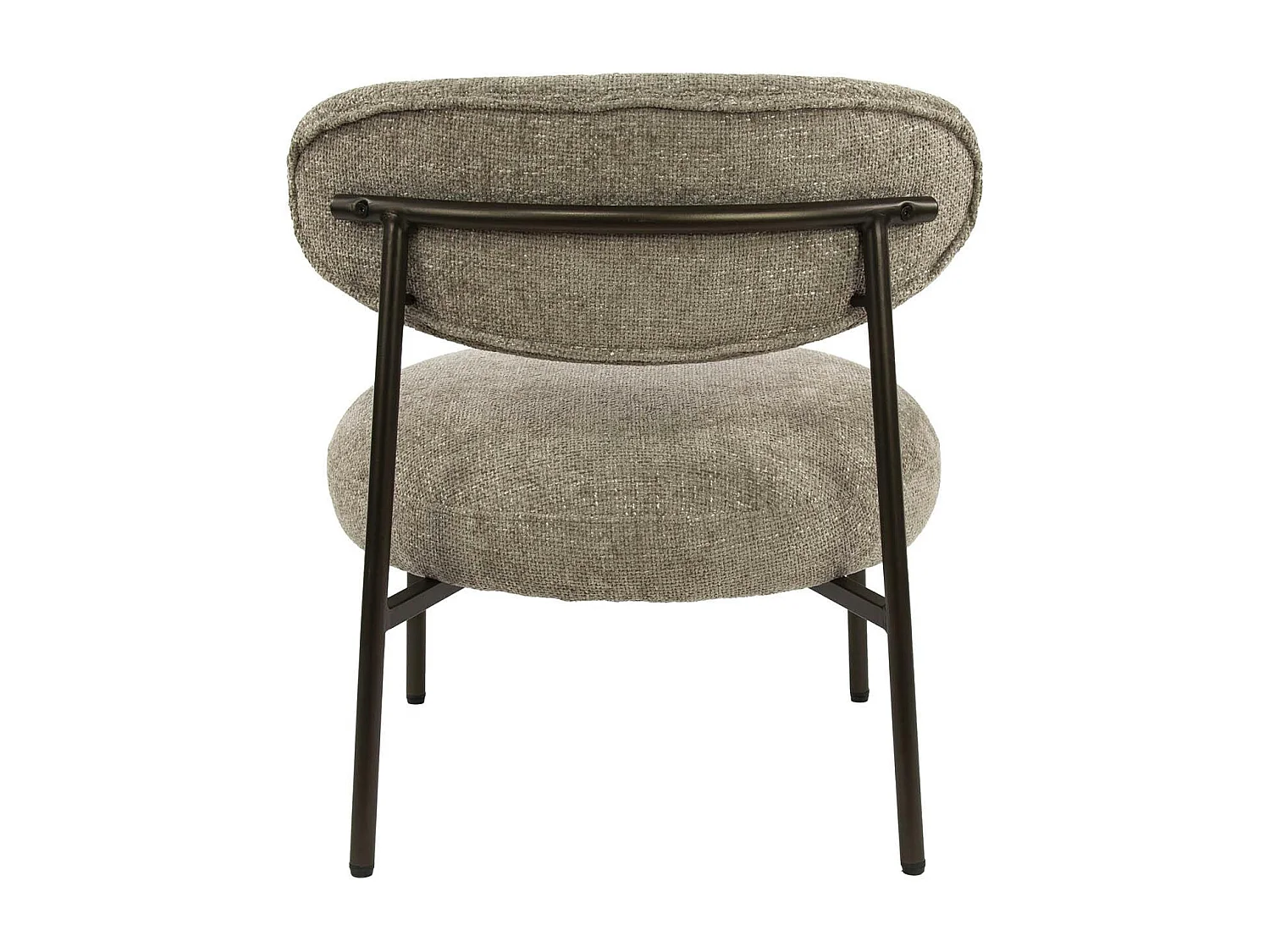 Fauteuil de salon confortable – tissu chenille sable CREEK