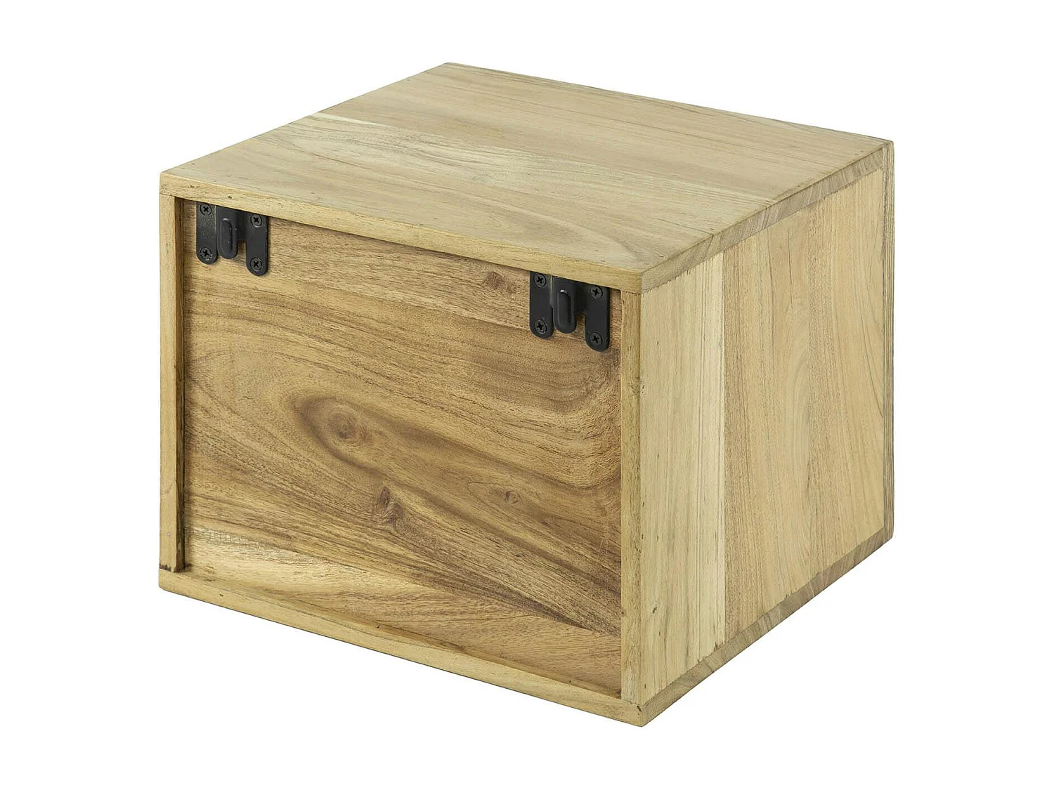 Table de chevet bois – 1 tiroir, forme cube MELBOURNE