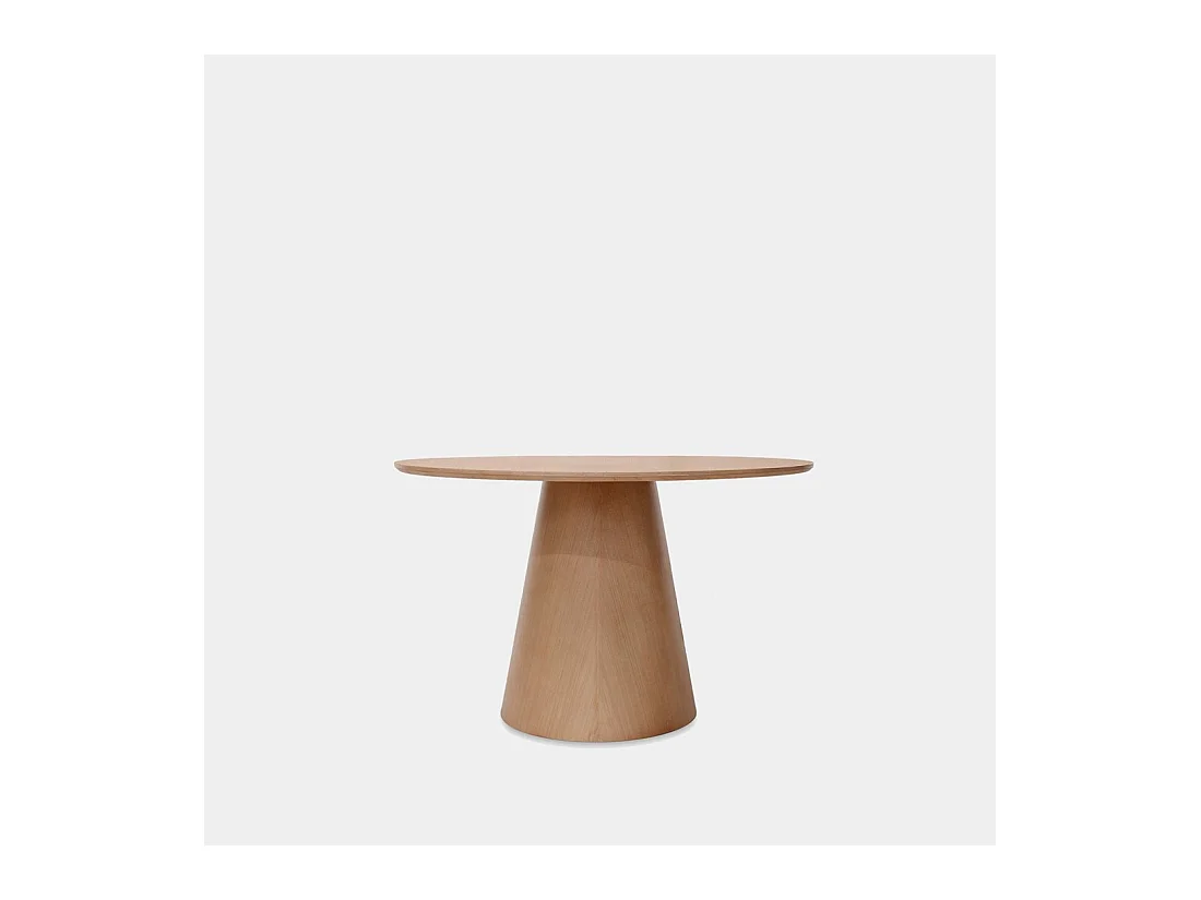Table fixe en bois naturel 120x76 cm-Auko