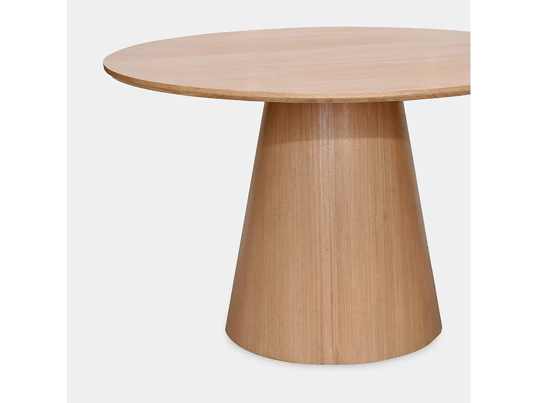 Table fixe en bois naturel 120x76 cm-Auko