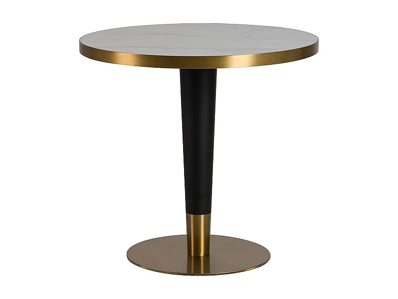 Mesa Comedor Piedra Acero Inoxidable Edfu 80x80x75 Cm