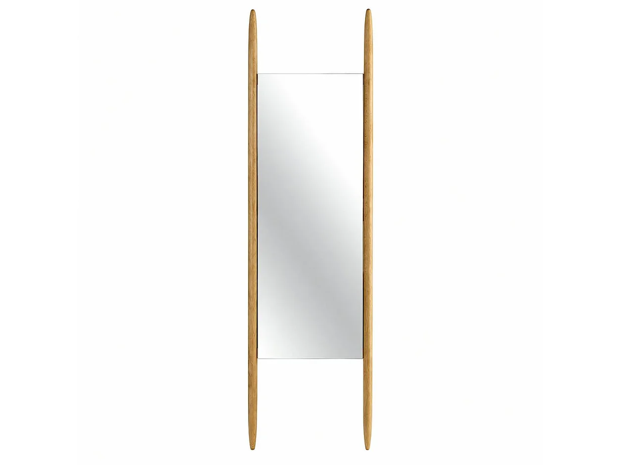 Miroir sur pieds en bois clair - style épuré, 170 cm IENA
