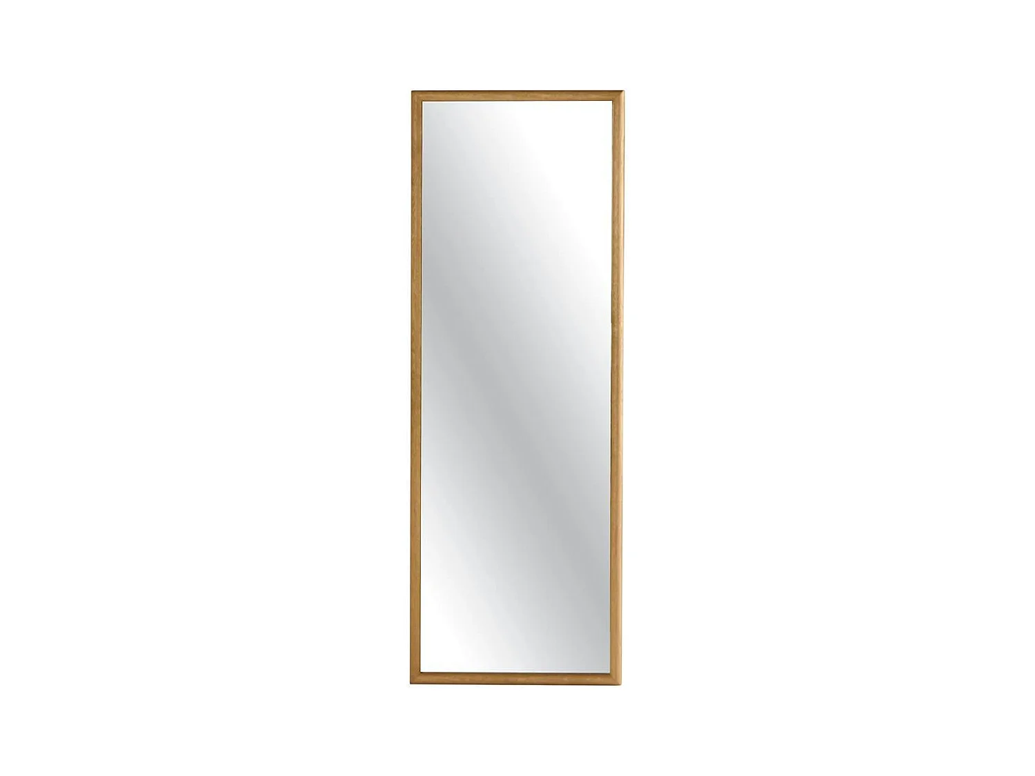 Miroir d'entrée vertical - cadre bois clair 140 cm IENA