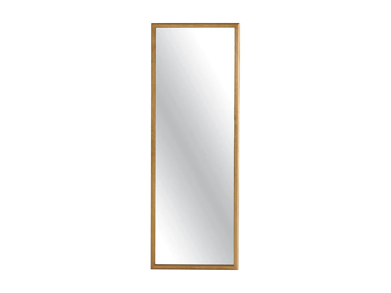 Miroir d'entrée vertical - cadre bois clair 140 cm IENA