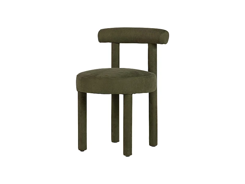 Silla Madera Arce Velvet Verde 49x52x75 Cm