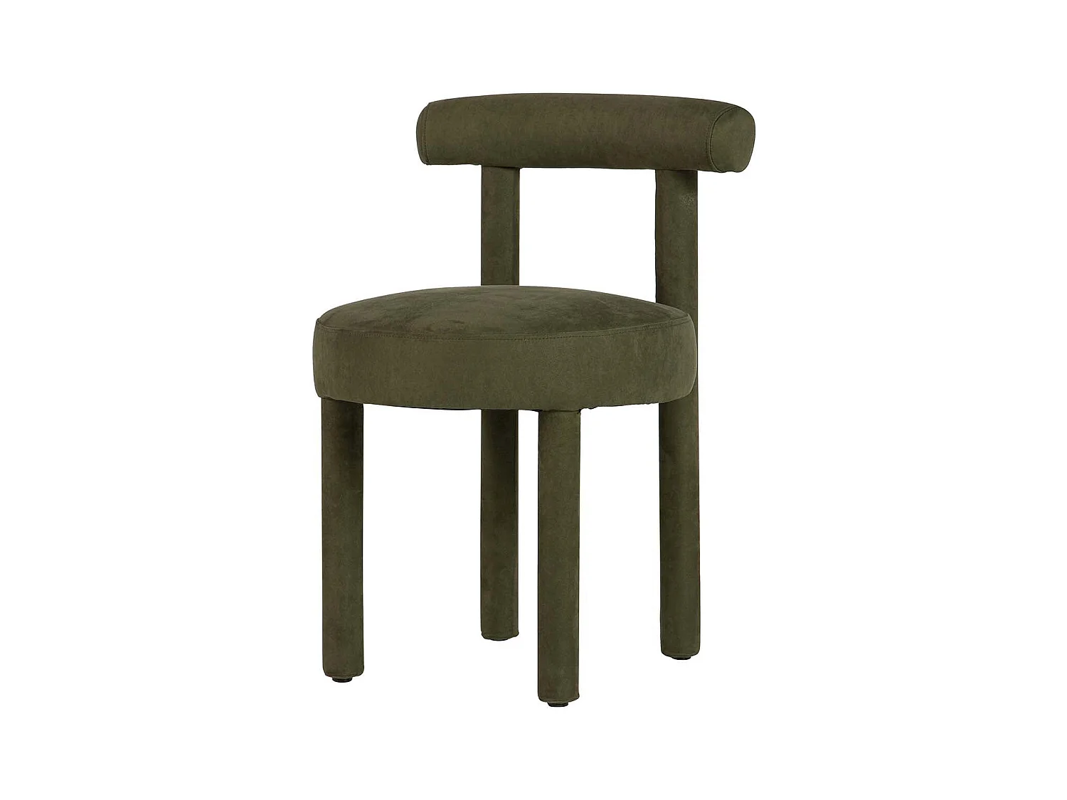 Silla Madera Arce Velvet Verde 49x52x75 Cm