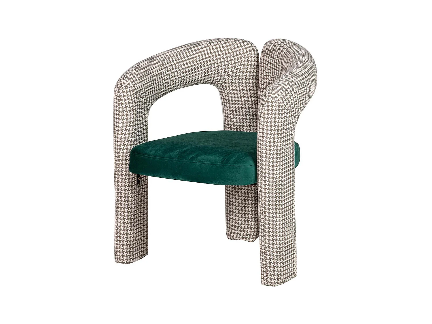 Silla Velvet Verde Beige Nova 66x61x76 Cm