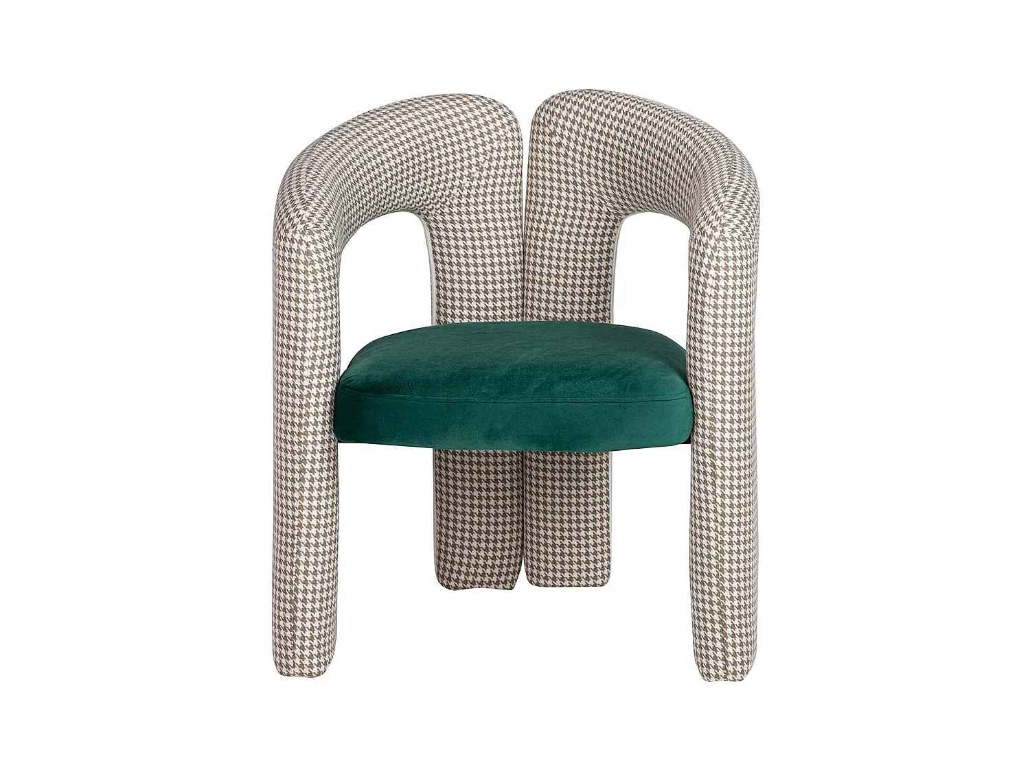 Silla Velvet Verde Beige Nova 66x61x76 Cm