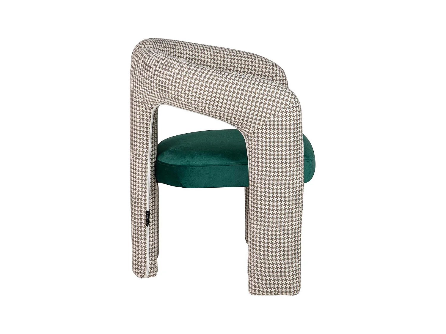 Silla Velvet Verde Beige Nova 66x61x76 Cm