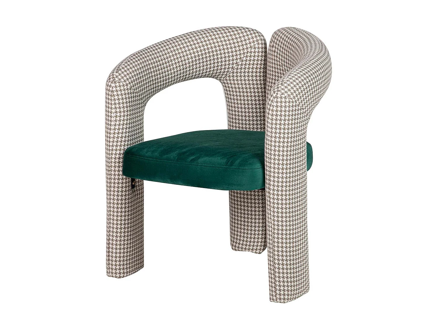 Silla Velvet Verde Beige Nova 66x61x76 Cm