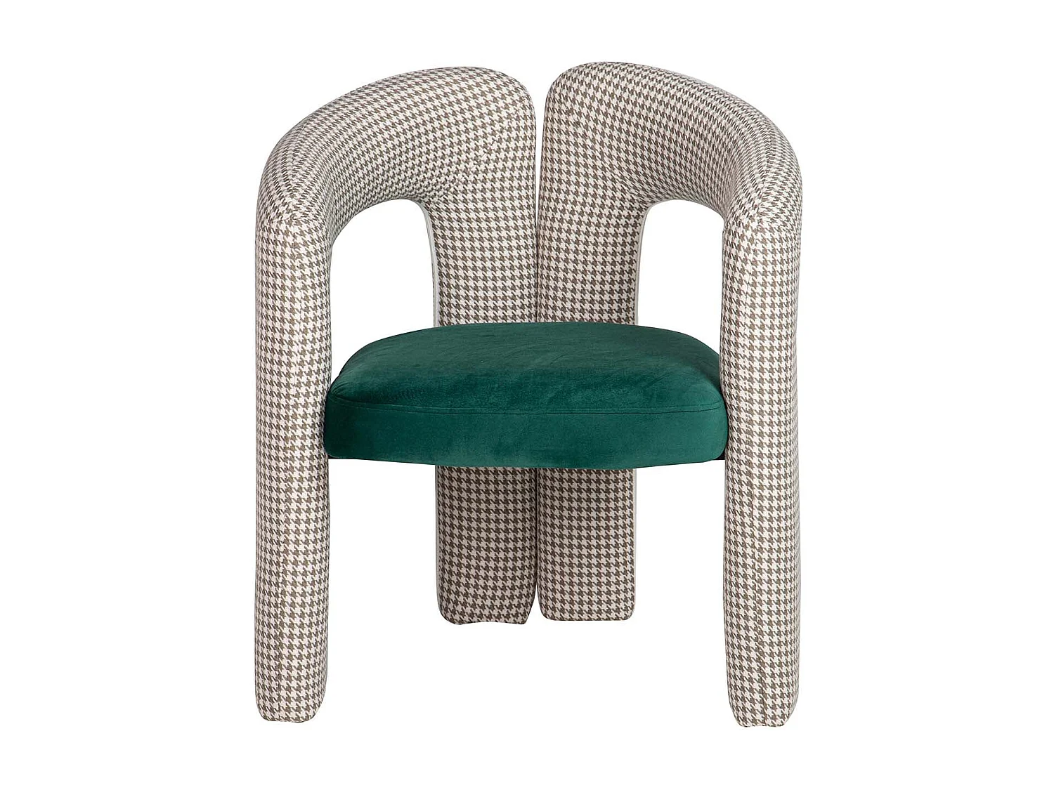 Silla Velvet Verde Beige Nova 66x61x76 Cm