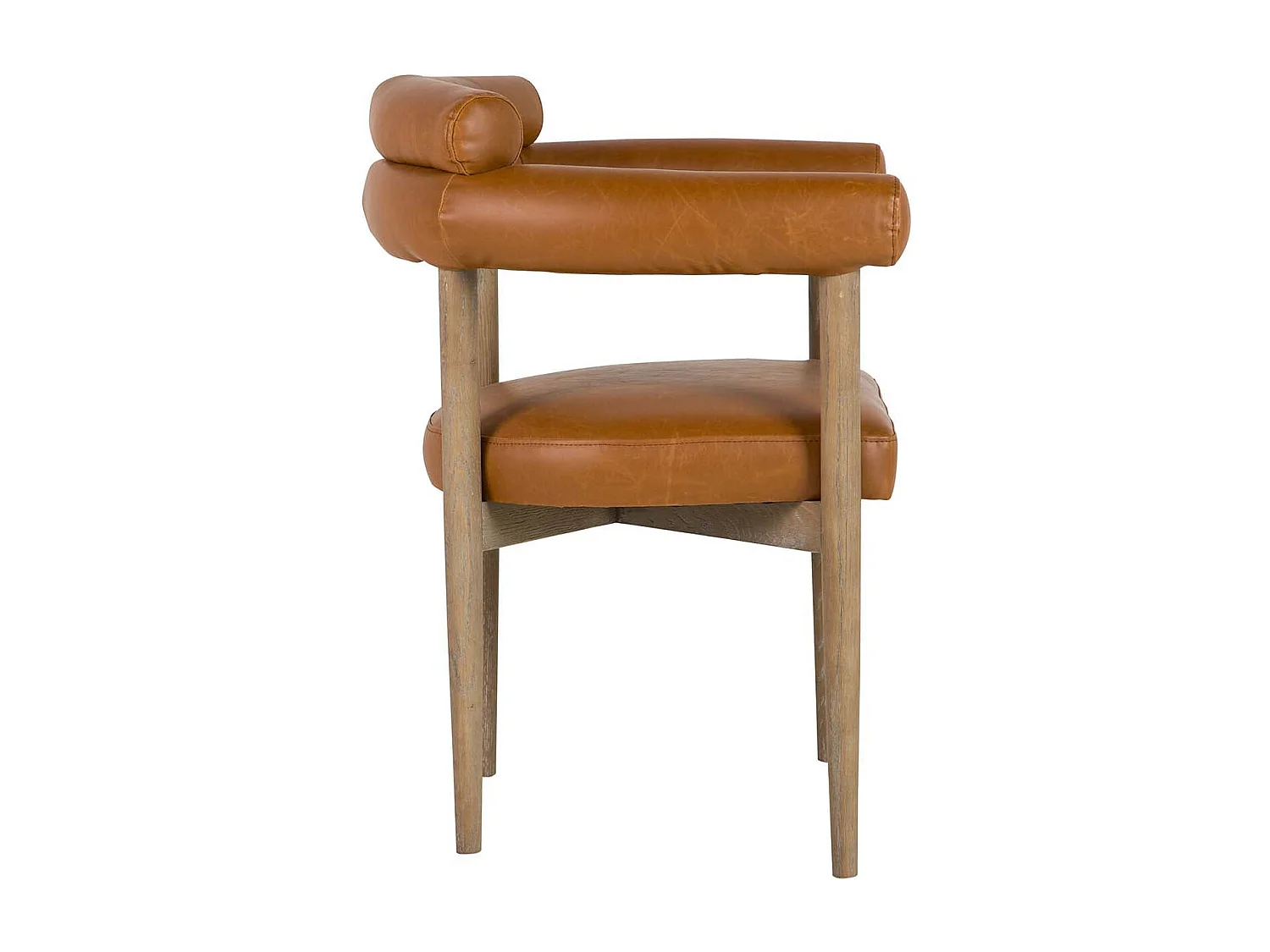 Silla Madera Fresno Marron 66x56x79 Cm